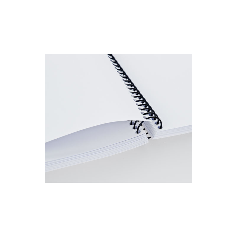 Spirales métalliques hélicoïdales A4 Pas 4:1 / Ø 26mm - NOIR