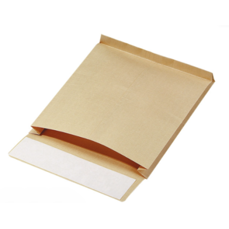 Pochettes à soufflets 229x324x50 - Kraft armé brun, 130gr