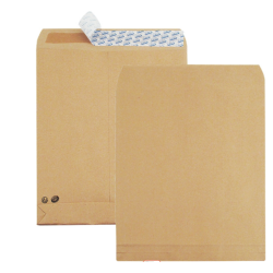 Pochettes à soufflets 275 x 365 x 30 - pur kraft vergé, 120gr