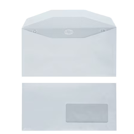 Enveloppes mécanisables 115 x 225 - fenêtre 45 x 100mm 20BD/20BB