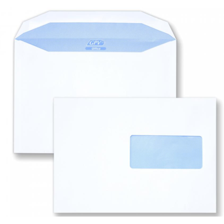 Enveloppes mécanisables 162 x 229 - fenêtre 45 x 100mm 20BD/60BB