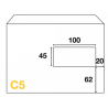 Enveloppes mécanisables 162 x 229 - fenêtre 45 x 100mm 20BD/60BB