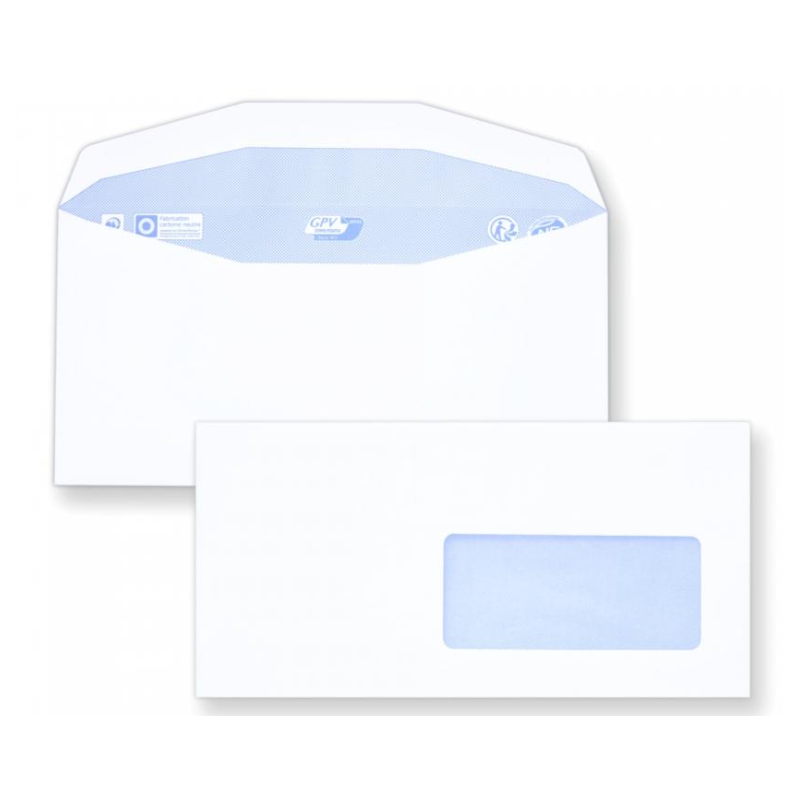 Enveloppes mécanisables 114 x 229 - fenêtre 35 x 100 mm 20BD/20BB
