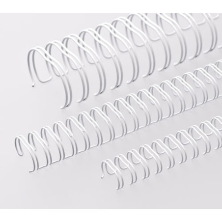 Anneaux métalliques Pas 2:1 Ø 32.0 mm - BLANC (Bte 30)
