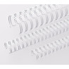 Anneaux métalliques Pas 2:1 Ø 32.0 mm - BLANC (Bte 30)
