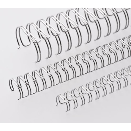 Anneaux métalliques 23 boucles 32.0 mm - ARGENT BRILLANT - (Bte 30)