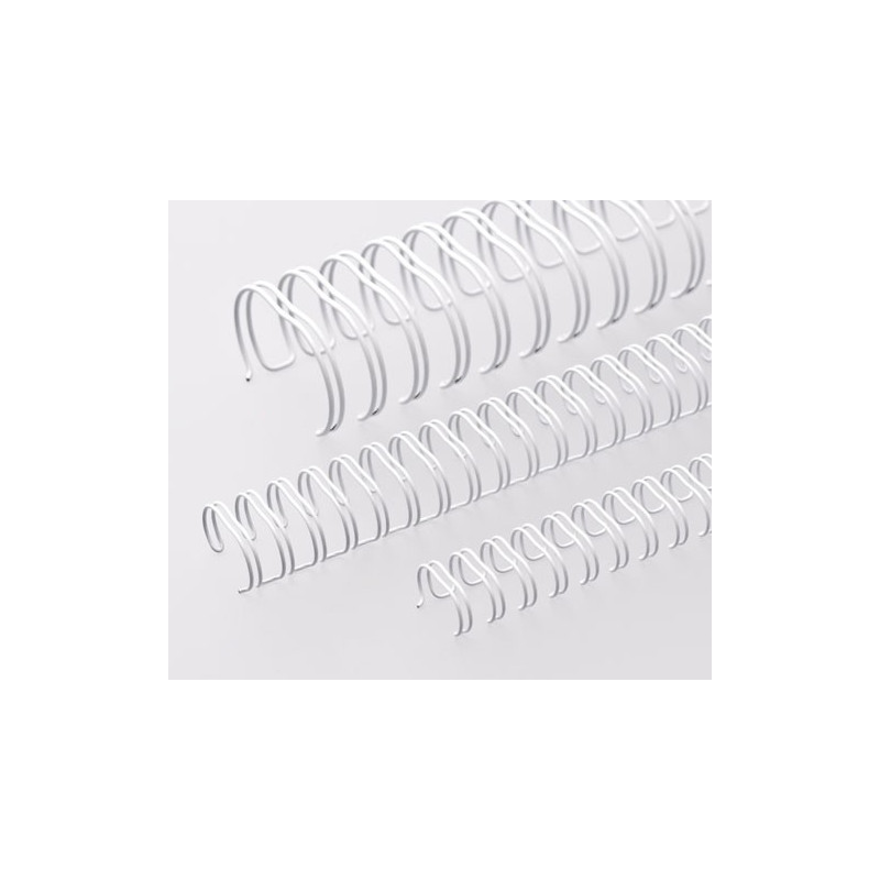 Anneaux métalliques Pas 3:1 Ø 14.3mm - BLANC