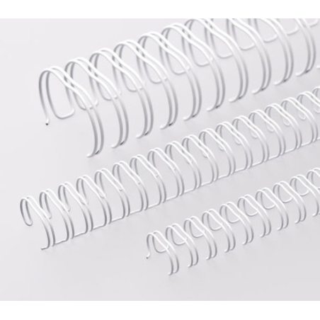 Anneaux métalliques Pas 3:1 Ø 14.3mm - BLANC