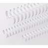Anneaux métalliques Pas 3:1 Ø 14.3mm - BLANC
