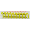 Spirales plastiques hélicoïdales A4 Pas 4:1 / Ø 8mm JAUNE FLUO
