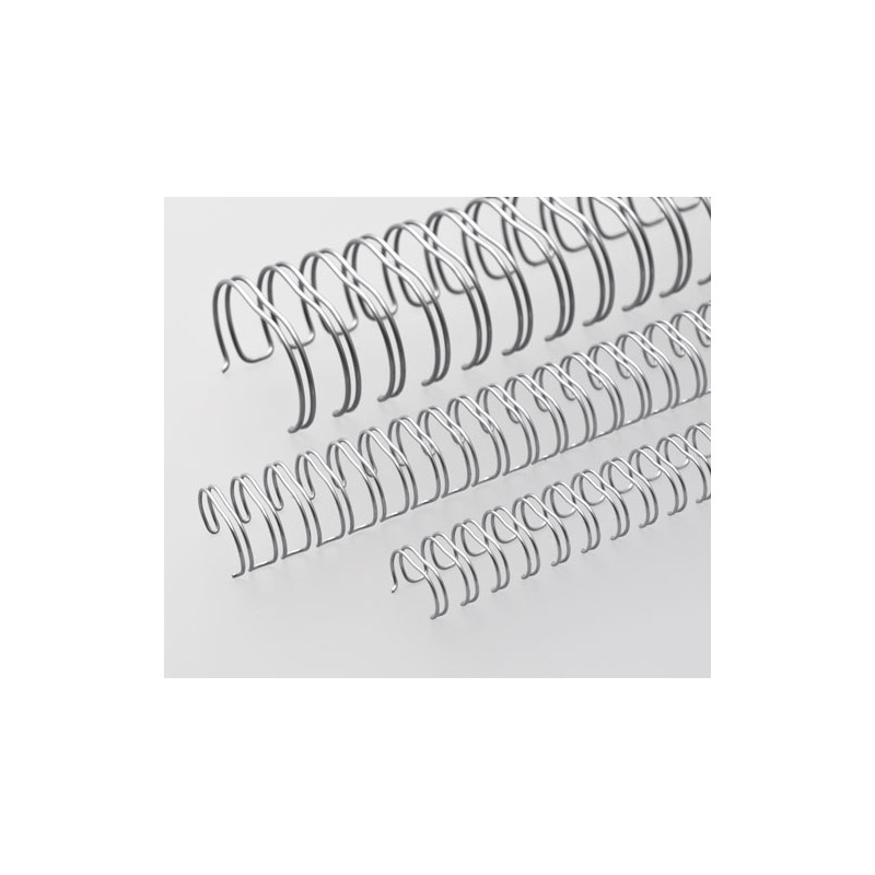 Anneaux métalliques Pas 2:1 Ø 14.3mm - ARGENT MAT