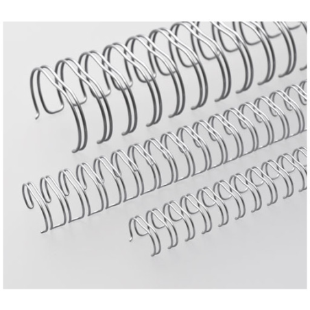 Anneaux métalliques Pas 2:1 Ø 14.3mm - ARGENT MAT