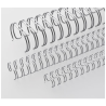 Anneaux métalliques Pas 2:1 Ø 14.3mm - ARGENT MAT