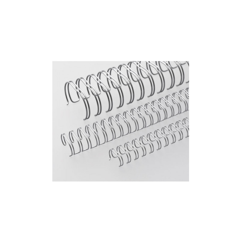 Anneaux métalliques Pas 2:1 Ø19.0mm - ARGENT MAT