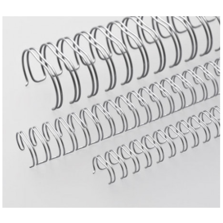 Anneaux métalliques Pas 2:1 Ø19.0mm - ARGENT MAT