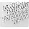 Anneaux métalliques Pas 2:1 Ø19.0mm - ARGENT MAT