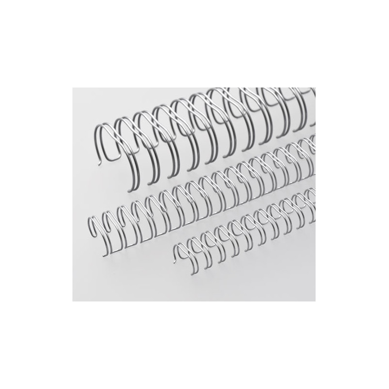Anneaux métalliques Pas 2:1 Ø 11.0mm - ARGENT MAT