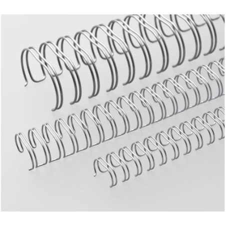 Anneaux métalliques Pas 2:1 Ø 11.0mm - ARGENT MAT