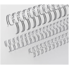 Anneaux métalliques Pas 2:1 Ø 11.0mm - ARGENT MAT
