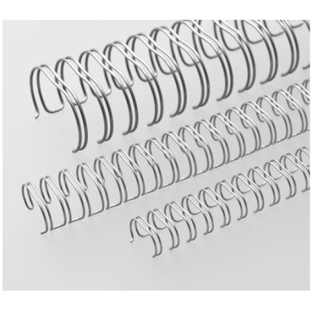 Anneaux métalliques Pas 2:1 Ø 22.0mm - ARGENT MAT