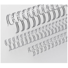 Anneaux métalliques Pas 2:1 Ø 22.0mm - ARGENT MAT