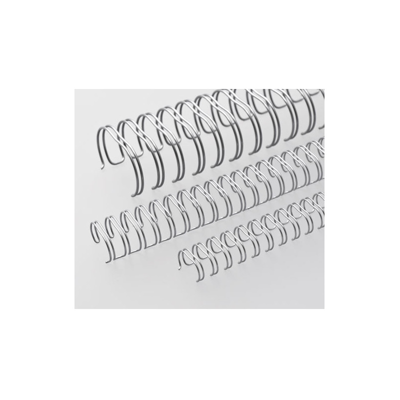 Anneaux métalliques Pas 2:1 / Ø11mm - GRIS