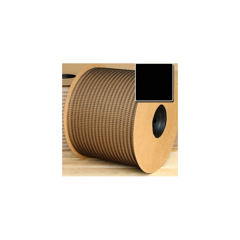 BOBINE Anneaux métalliques Pas 3:1 Ø 14,3mm - NOIR