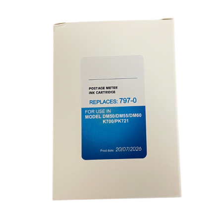 Cartouche d'encre bleu pour DM50, DM50i, D55, DM55i
